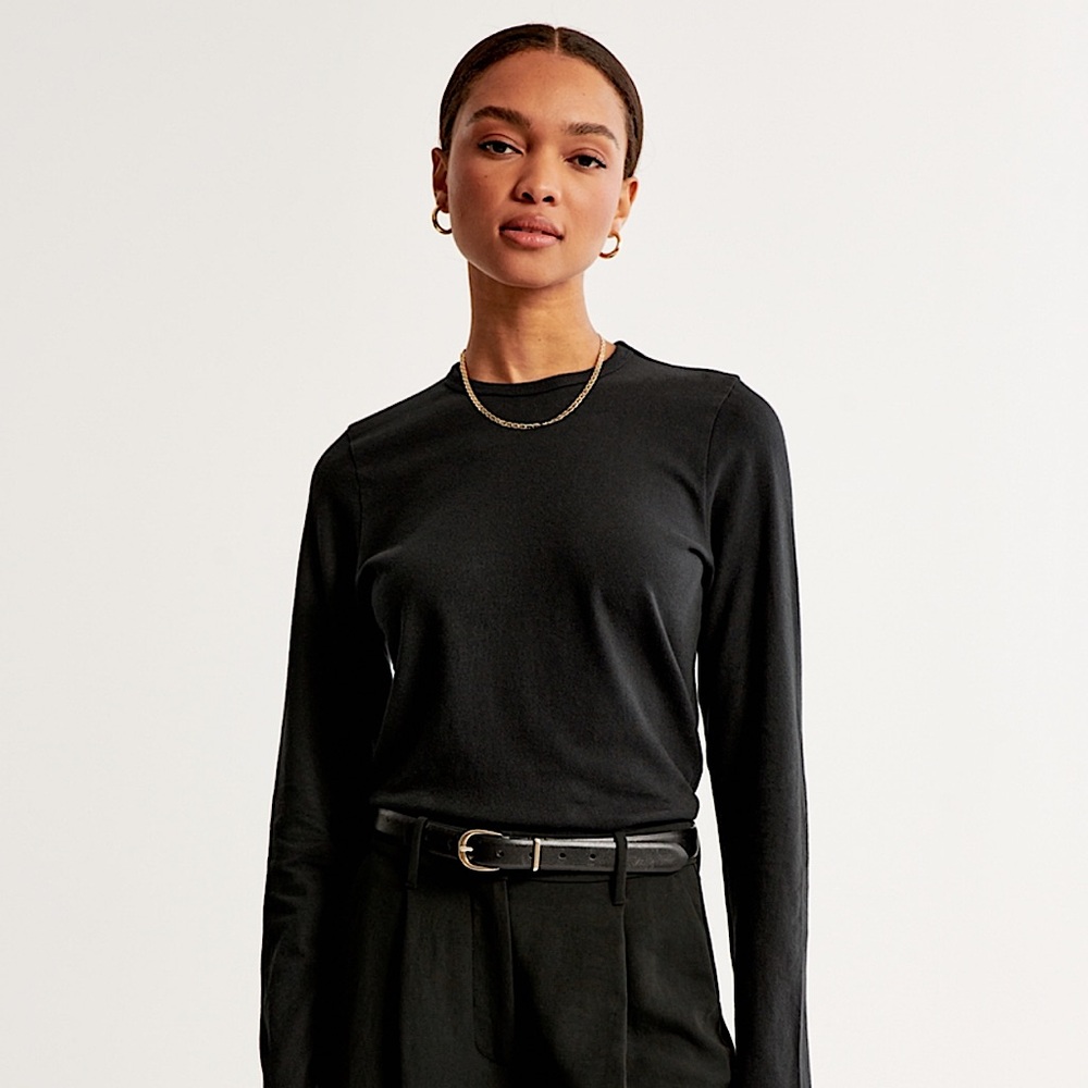 Abercrombie & Fitch Black Long Sleeve Tee